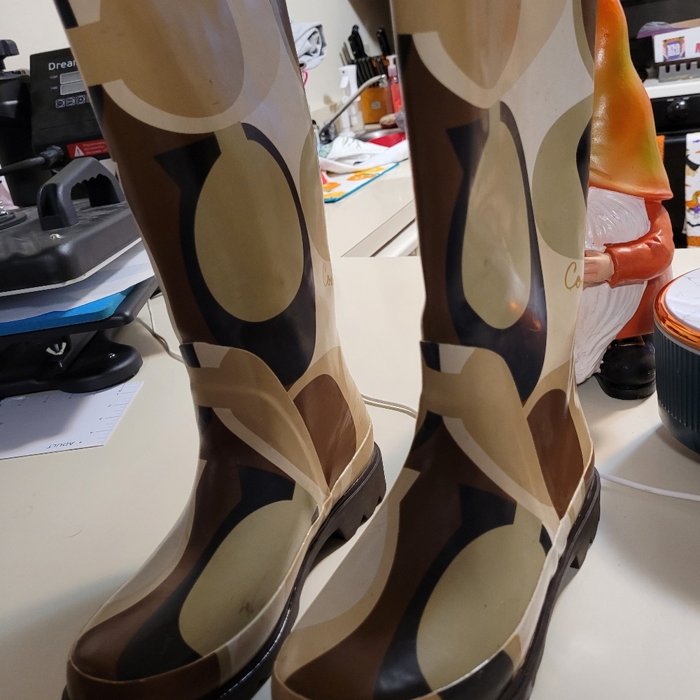 Coach rain boots